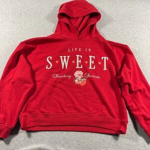 Strawberry Shortcake Hoodie Womens Medium Red Life Is Sweet Doll